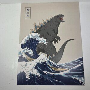 HAUS AND HUES Japanese Monster Poster - King of Monsters Wall Art for Boys Room,